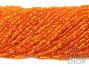 Silver Lined Orange Square Hole 11-0 Seed Bead Hank